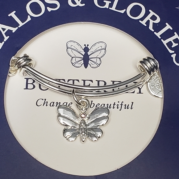 Halos & Glories Jewelry - Halos & Glories Silver Tone Butterfly Bracelet